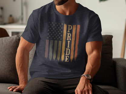 Pride American Flag Design Graphic T-Shirt product type