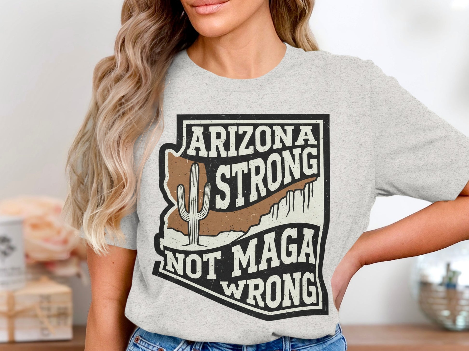 Arizona Strong Not Maga Wrong Graphic Tee product
