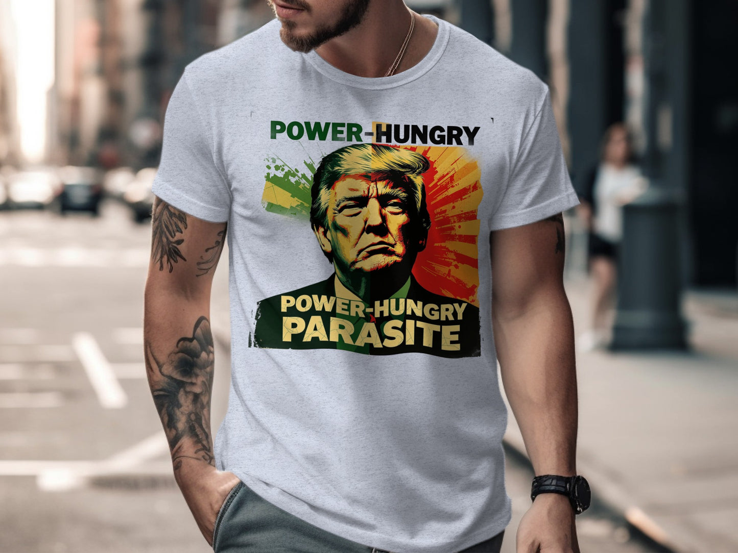 Power-Hungry Parasite Graphic Print T-Shirt product type