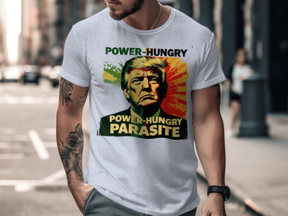 Power-Hungry Parasite Graphic Print T-Shirt product type
