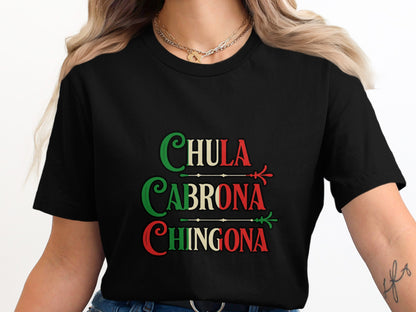 Chula Cabrona Chingona Black Graphic Tee product