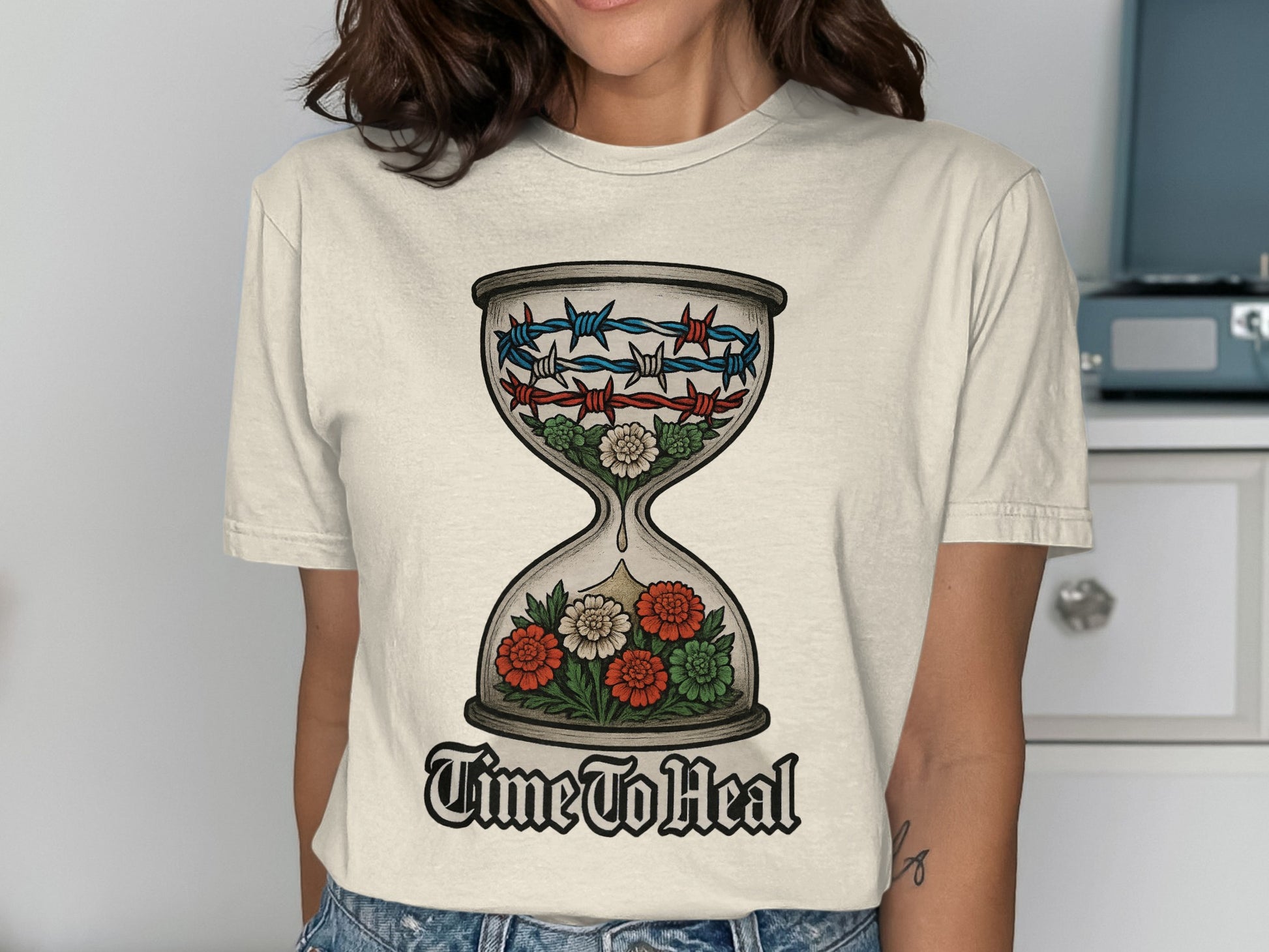 Time To Heal Hourglass Graphic T-Shirt product