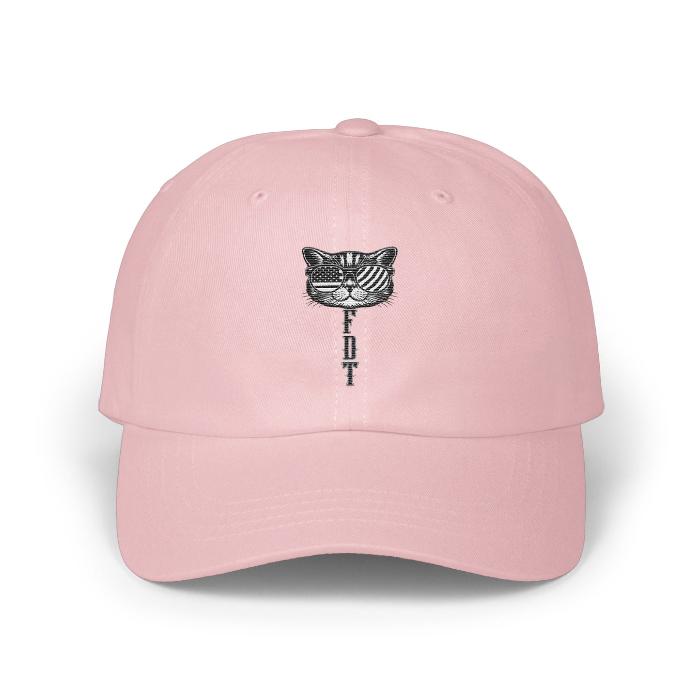Pink Baseball Cap with Cat Design Hat Product