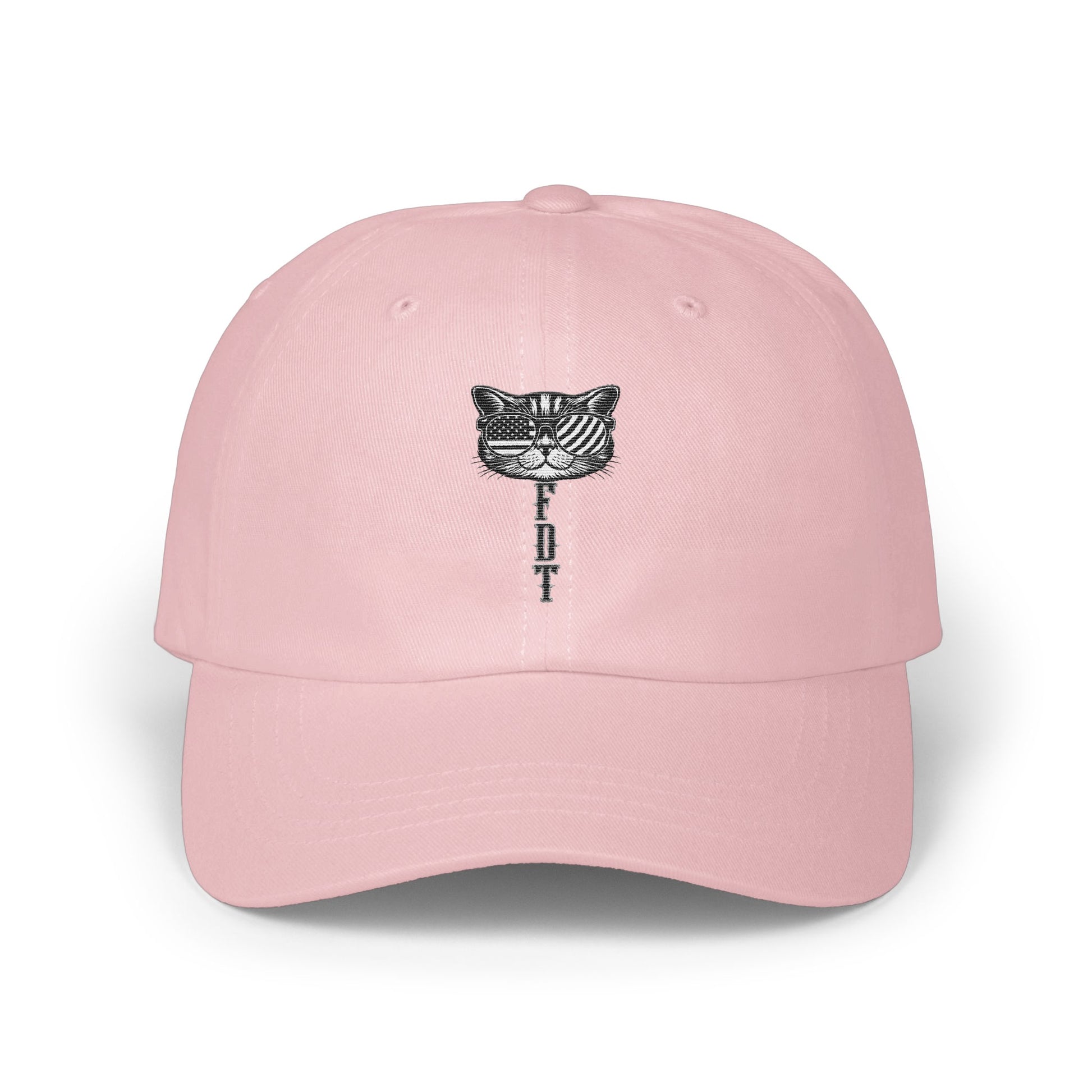 Pink Baseball Cap with Cat Design Hat Product