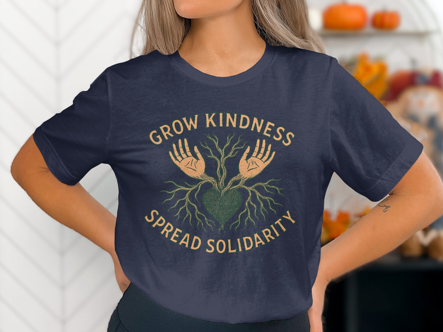 Grow Kindness Spread Solidarity Graphic Tee product
