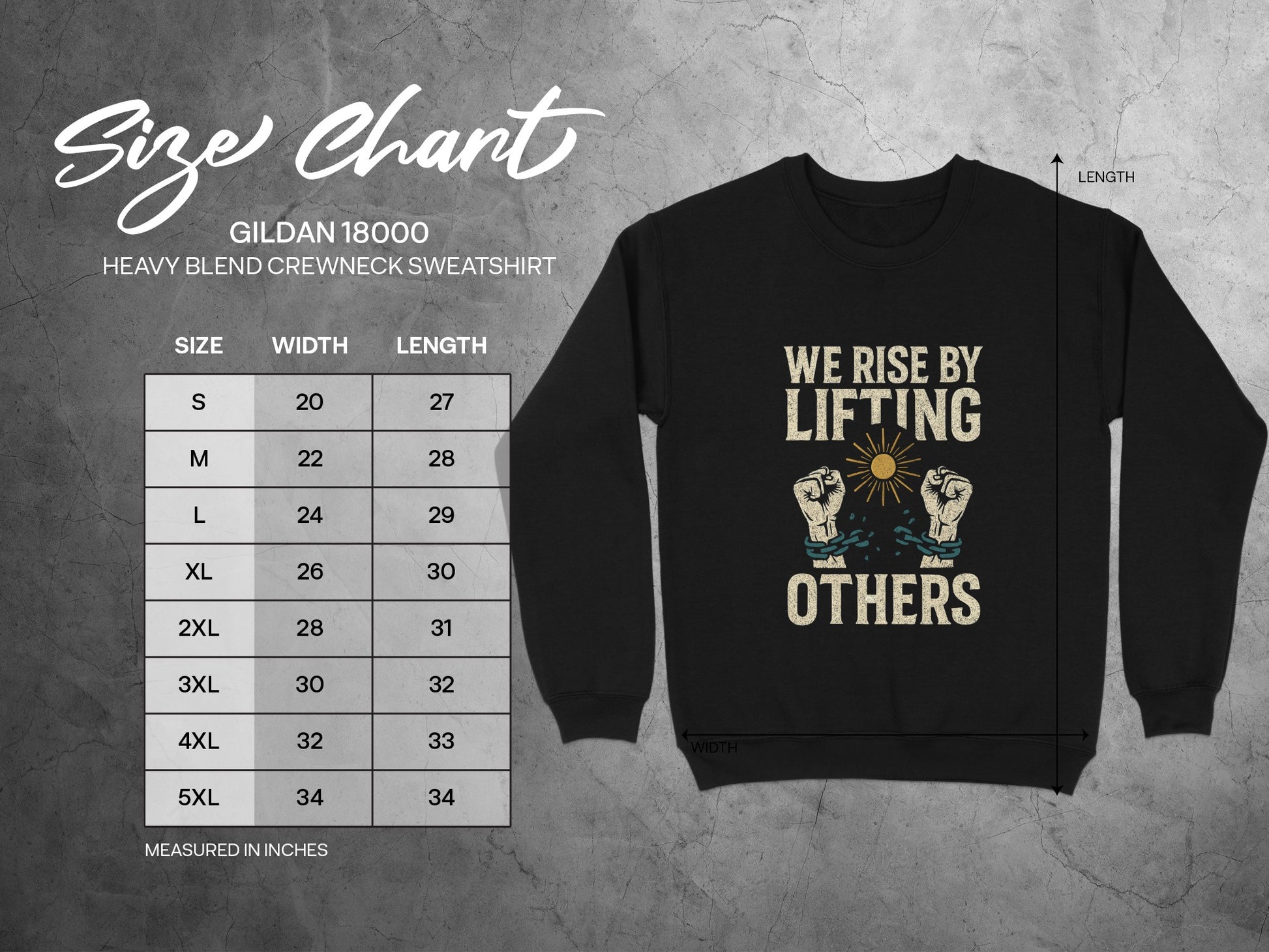 We Rise by Lifting Others Inspirational Sweatshirt product type