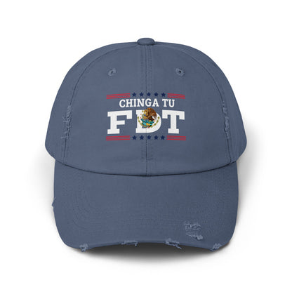 Chinga Tu FDT Embroidered Distressed Dad Hat product