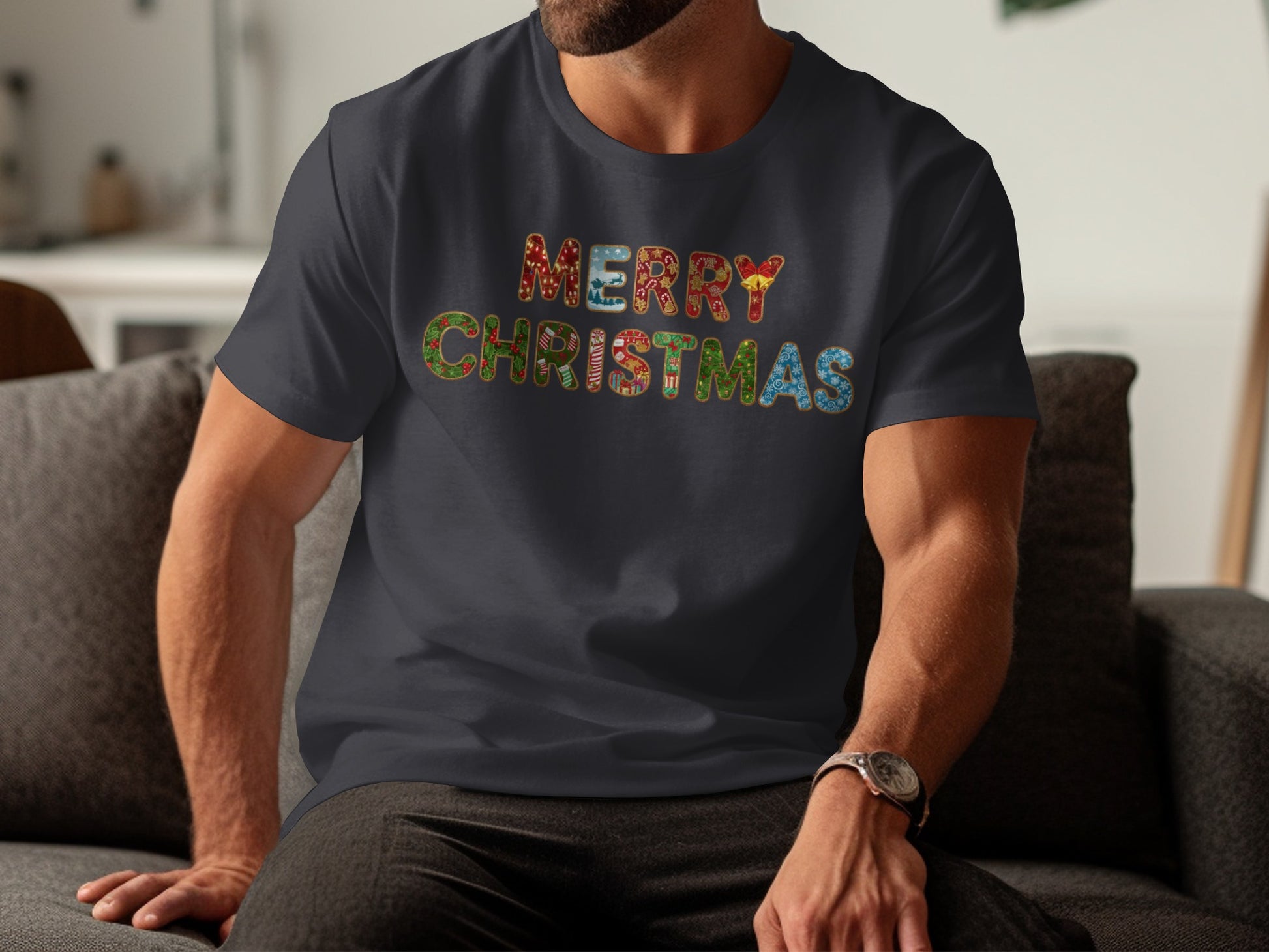 Merry Christmas Festive Graphic T-Shirt