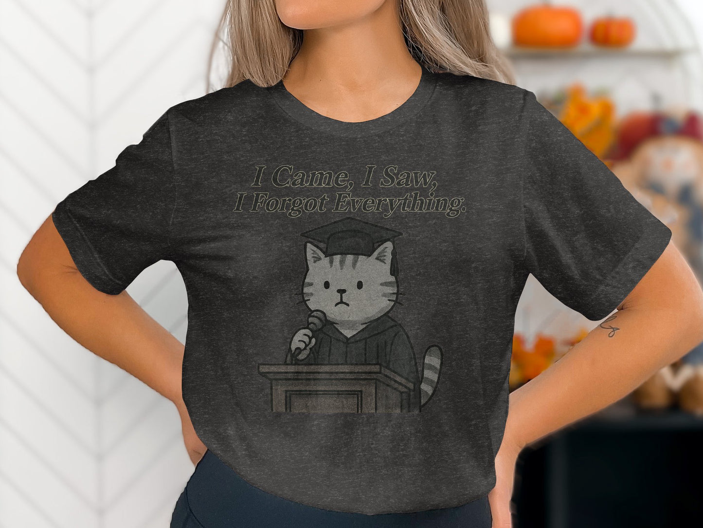 I Came I Saw I Forgot Everything Cat Shirt product type