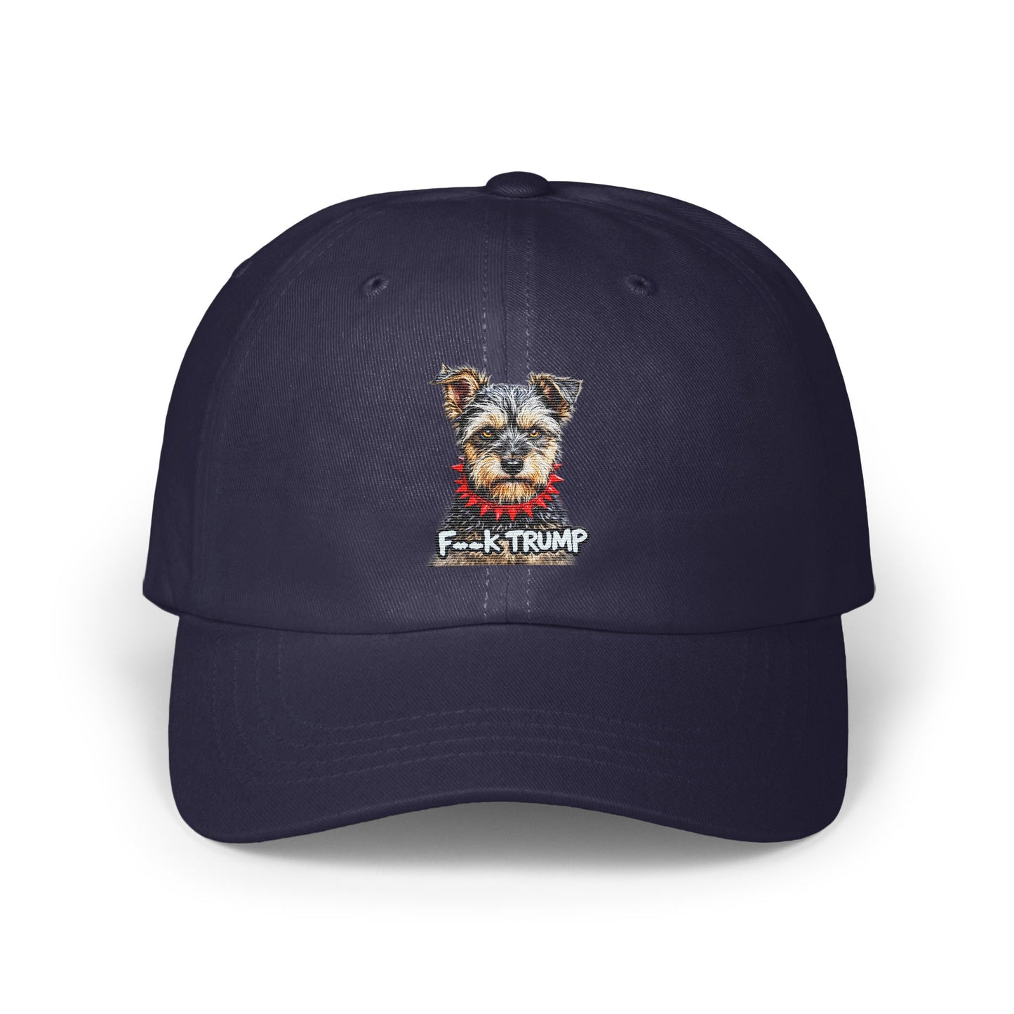 Bold Statement Dog Design Cap F---k Trump product