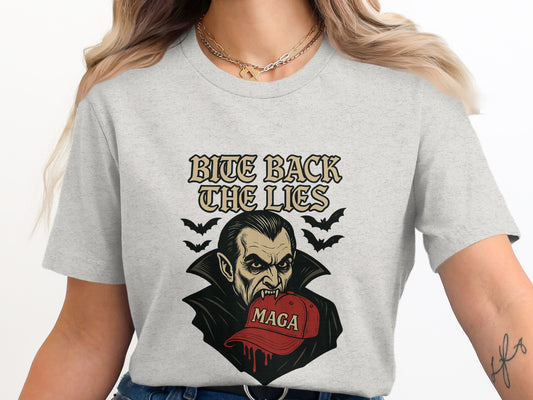 Bite Back the Lies Vampire Graphic T-Shirt product type