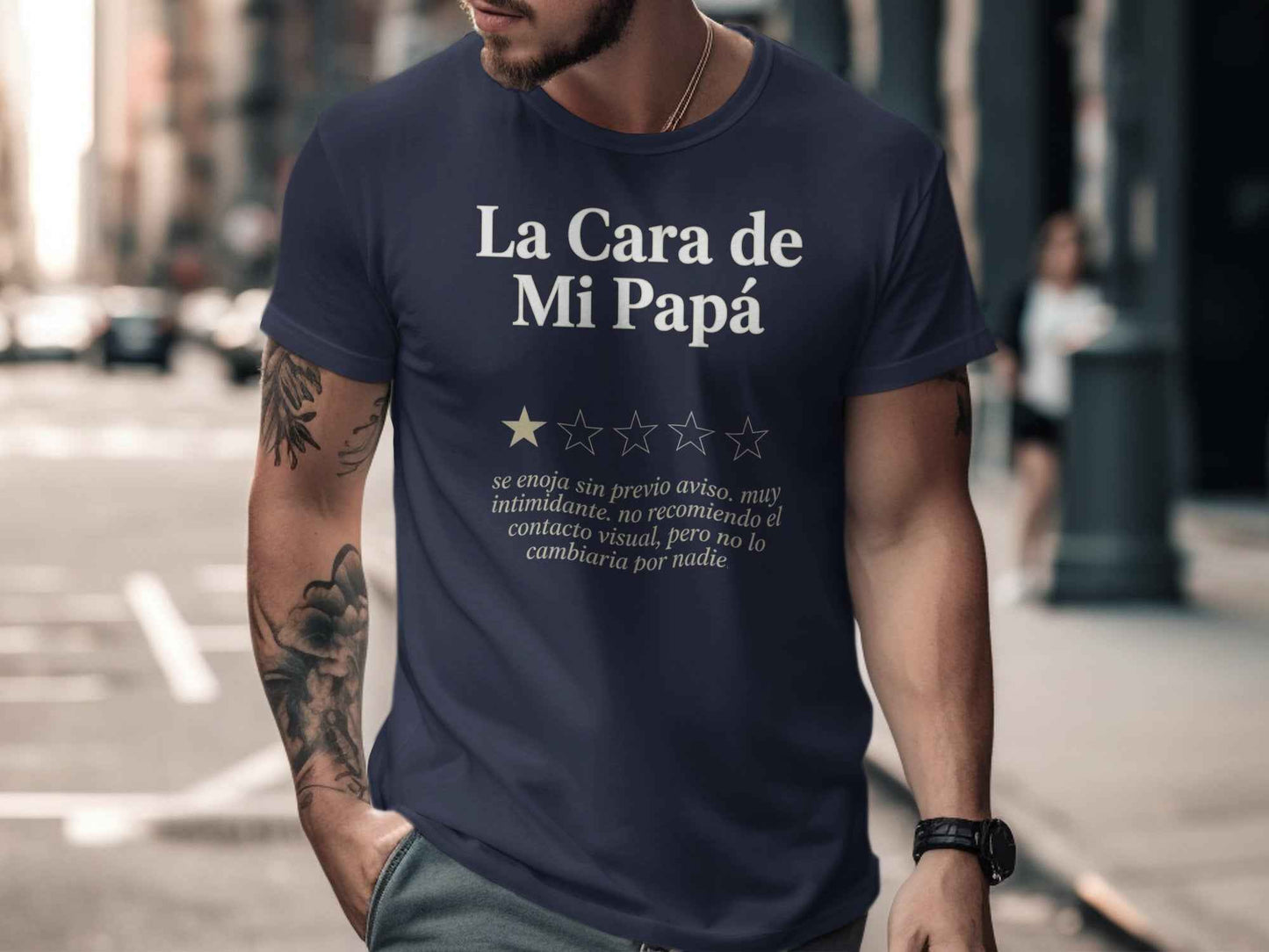 Funny Dad 'La Cara de Mi Papá' T-Shirt The 'La Cara de Mi Papá' Review T-Shirt