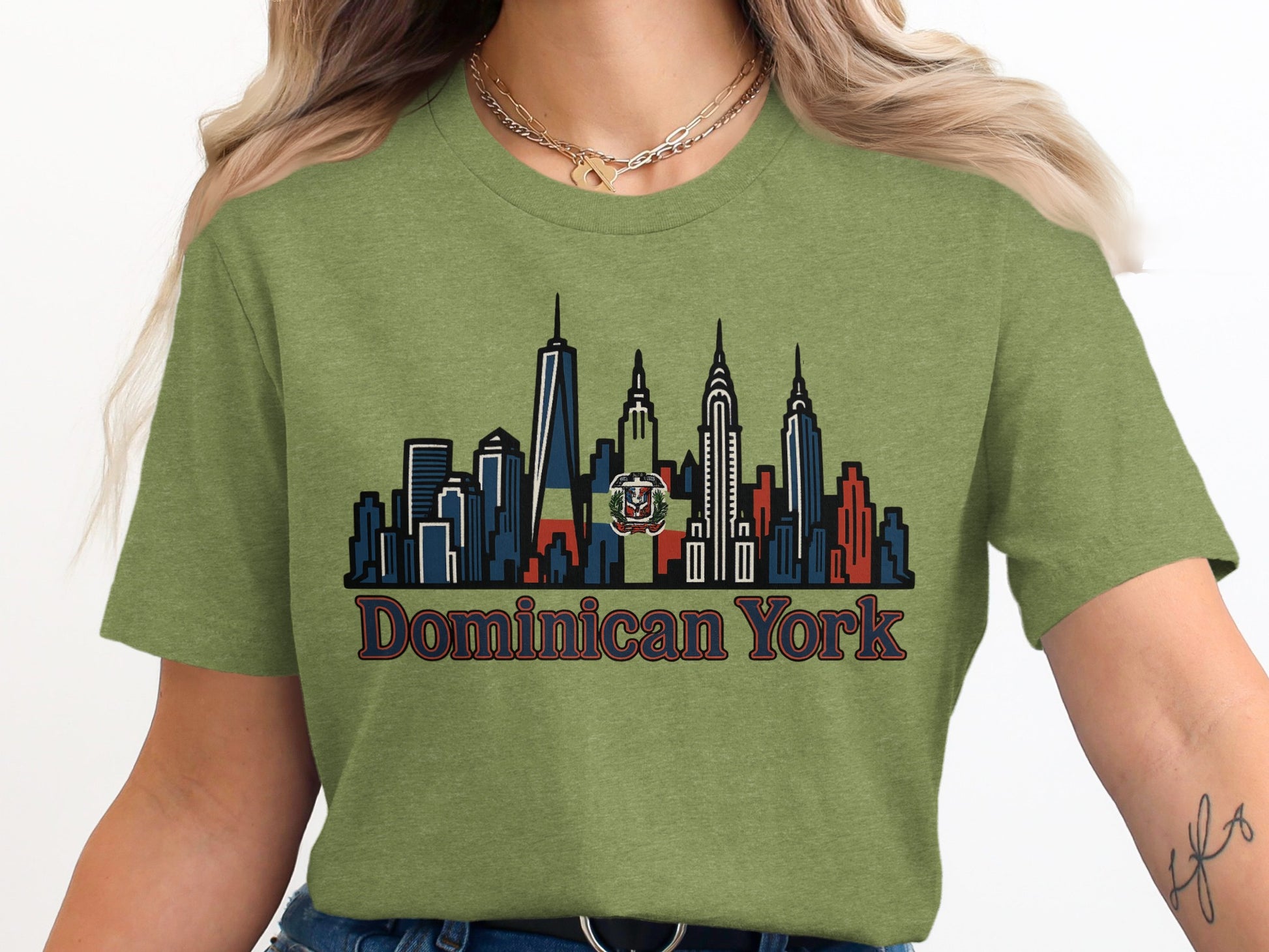 Dominican York Skyline Graphic T-Shirt product
