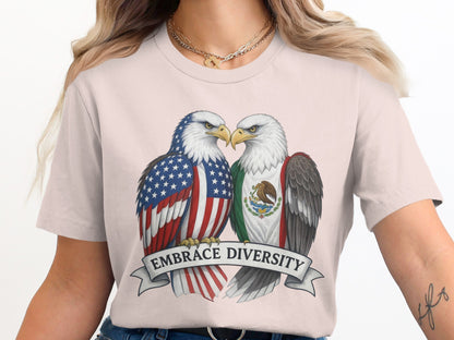 Embrace Diversity American Mexican Eagles T-shirt product type