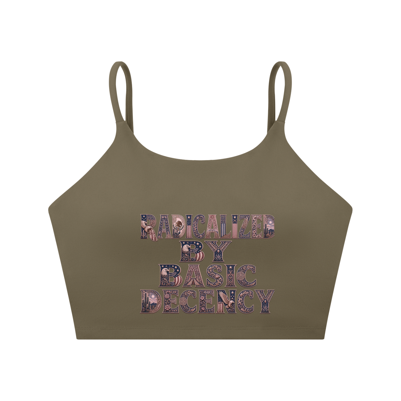 Spaghetti Strap Yoga Sports Bra