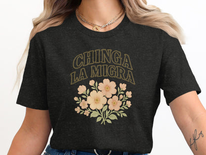 Chinga La Migra Floral Graphic Tee product type