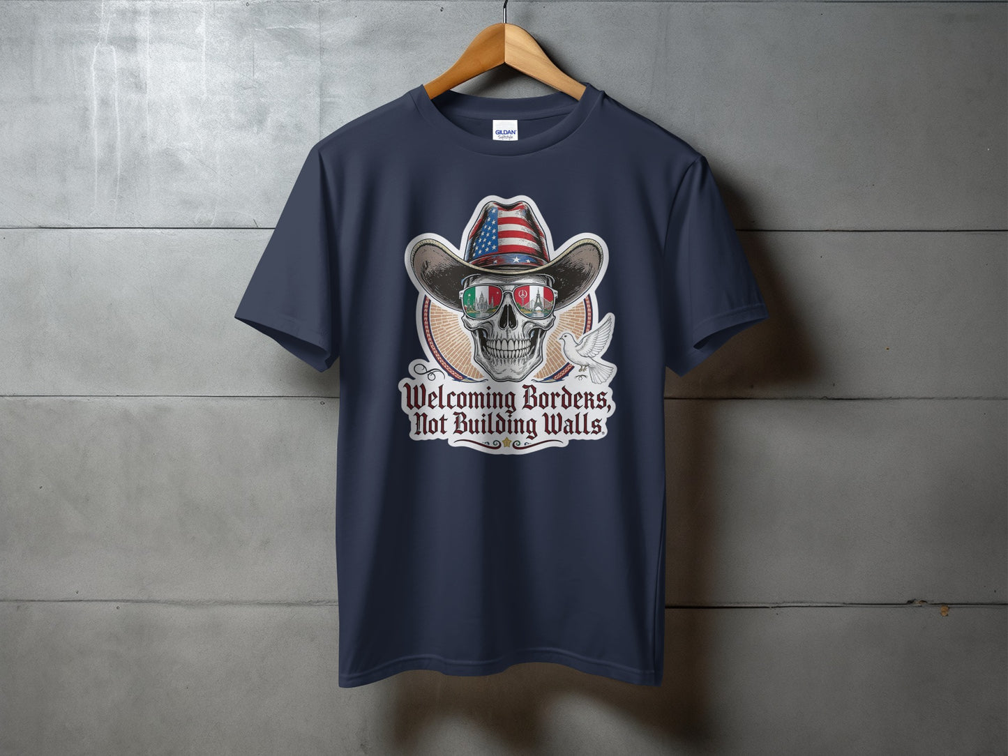 Welcoming Borders Not Building Walls Graphic T-Shirt