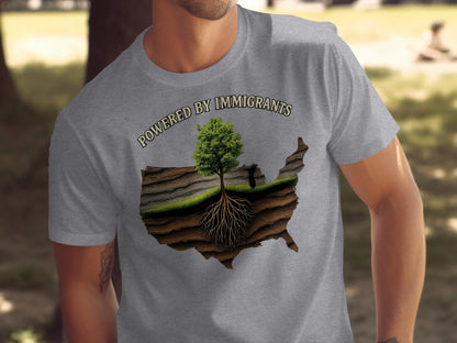Powered by Immigrants Graphic T-Shirt product type