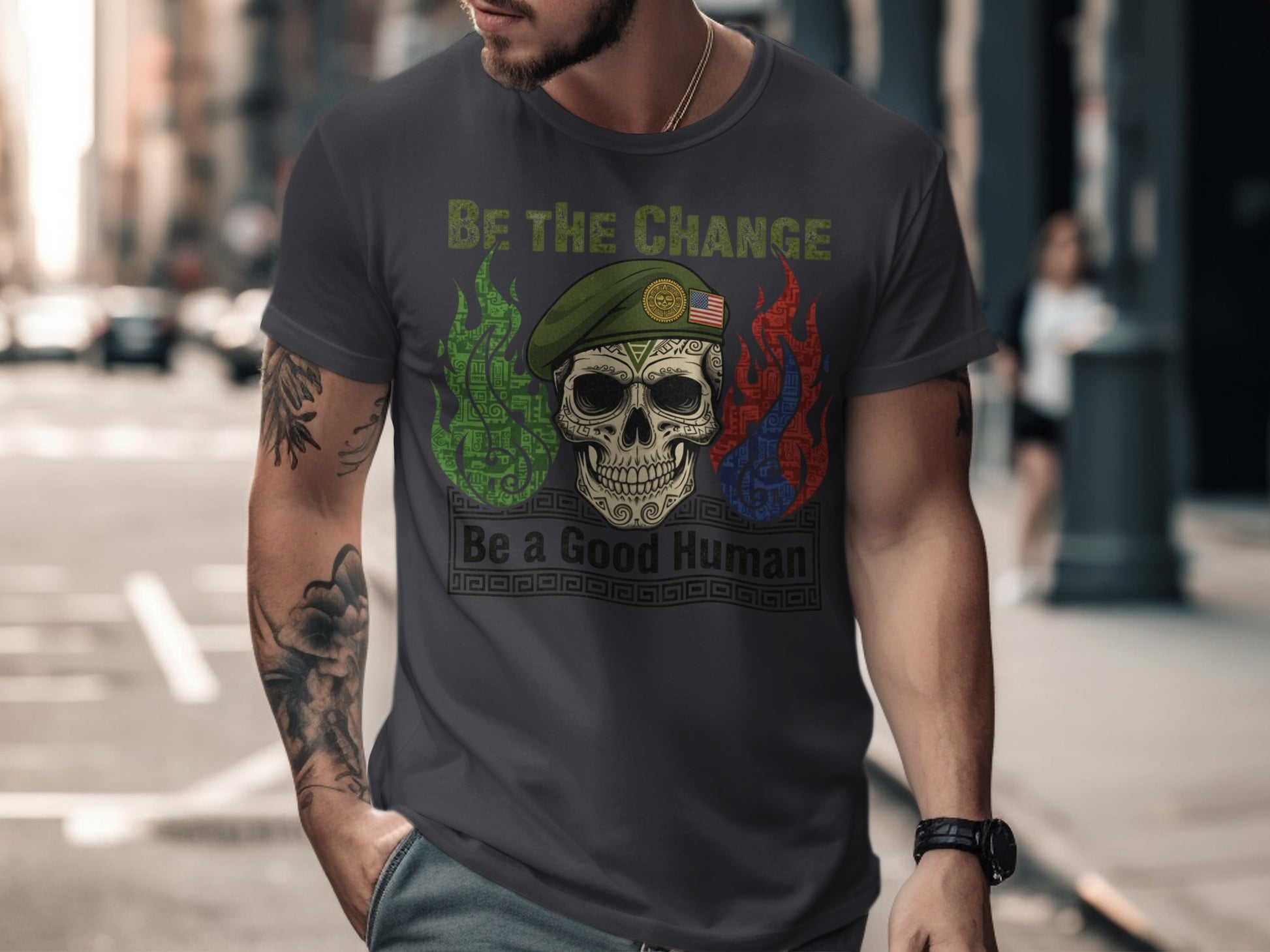 Be The Change Be a Good Human T-shirt