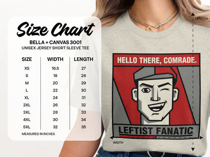 Hello There Comrade Leftist Fanatic Graphic Tee