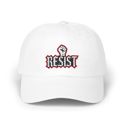 Bold Resist Embroidered Slogan White Hat product