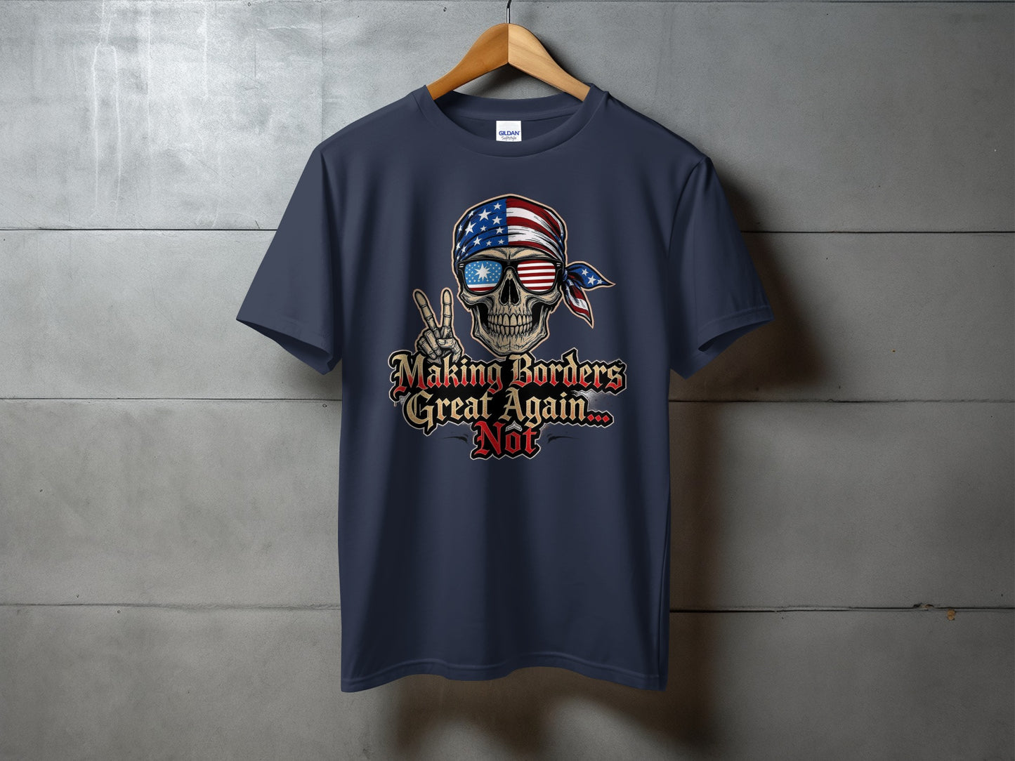 Making Borders Great Again Not Skeleton T-Shirt product