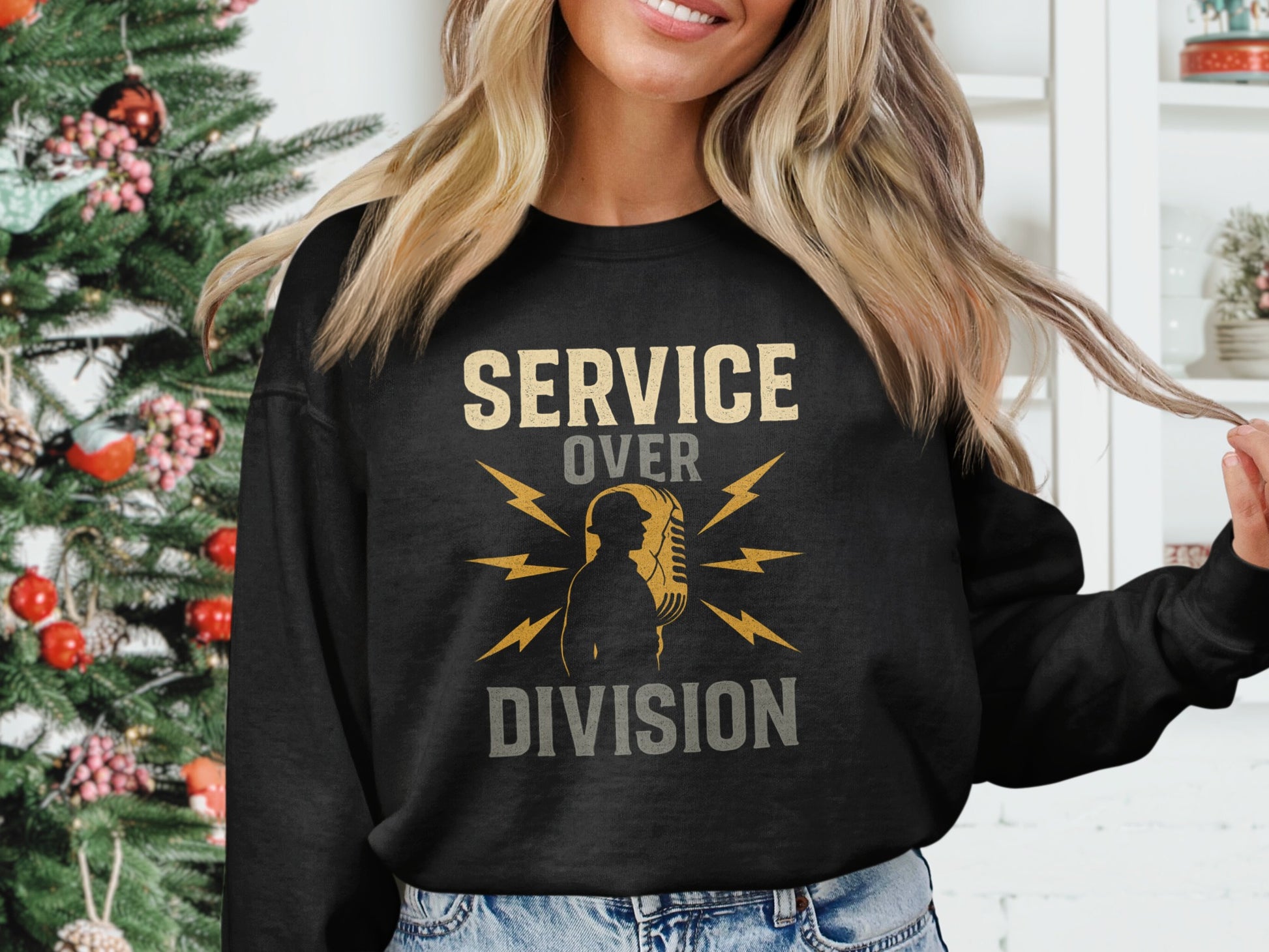 Service Over Division Graphic Long Sleeve Shirt product
