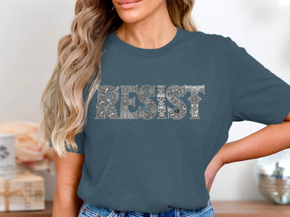 Resist Graphic Tee Shirt for Casual Wear