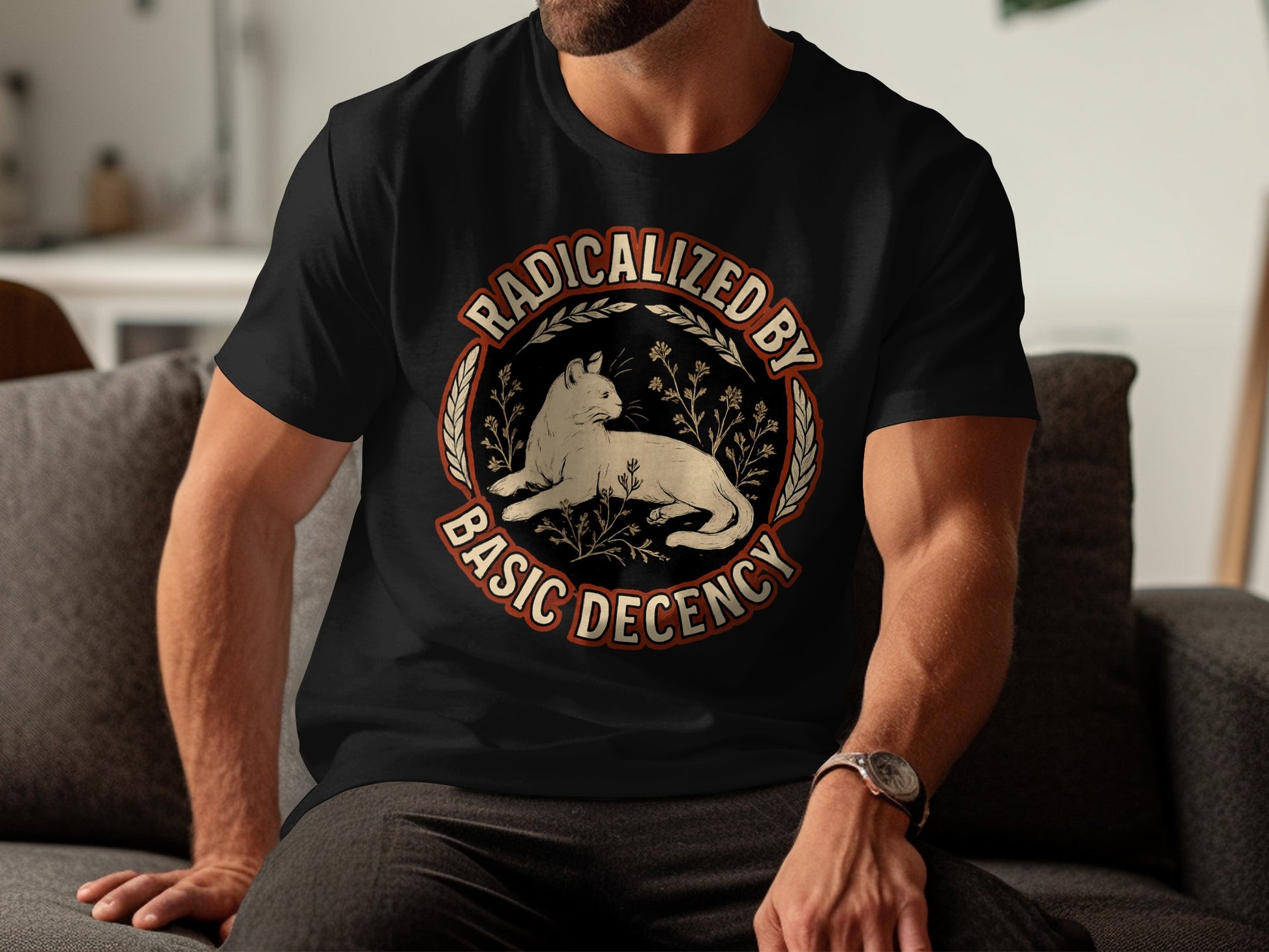 Radicalized by Basic Decency Graphic T-Shirt product