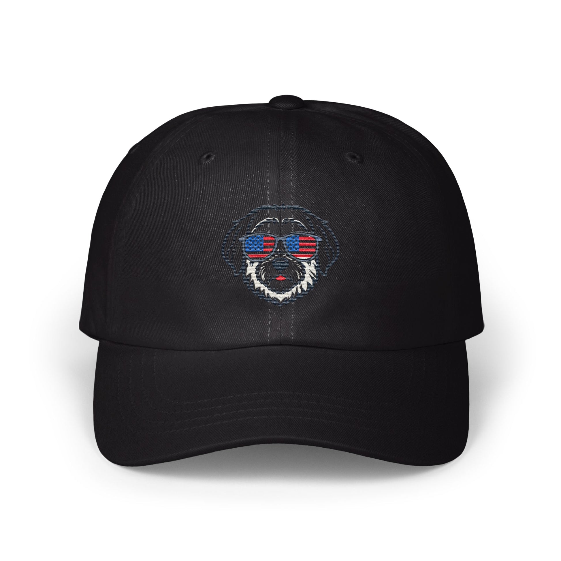 Patriotic Dog Embroidered Baseball Cap product