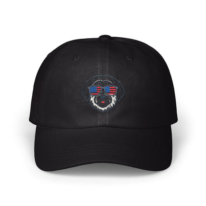 Patriotic Dog Embroidered Baseball Cap product