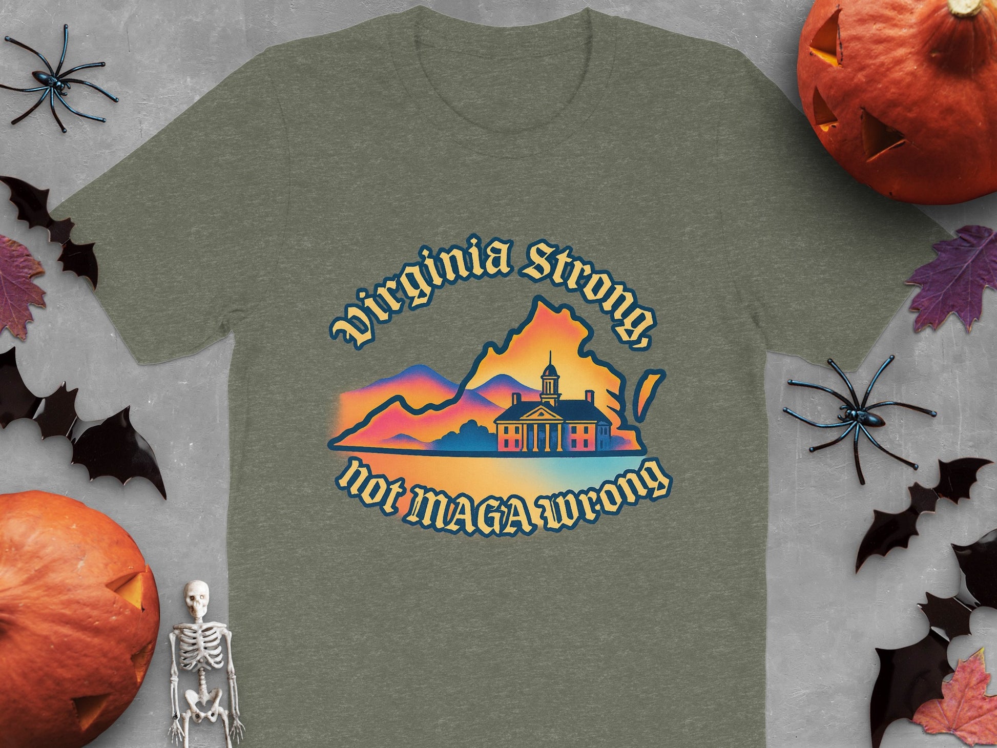 Virginia Strong Not MAGA Wrong Graphic Tee product