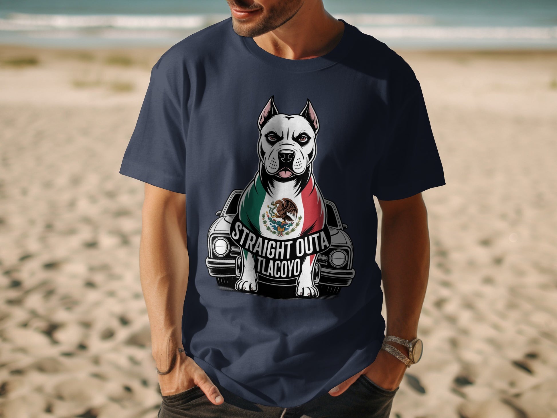 Straight Outa Tlacoyo Mexican Dog T-Shirt product type