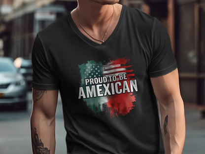 Proud to Be Amexican V-neck T-shirt product