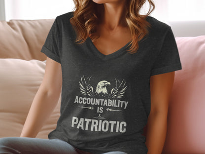 Accountability Is Patriotic Eagle Graphic T-Shirt product