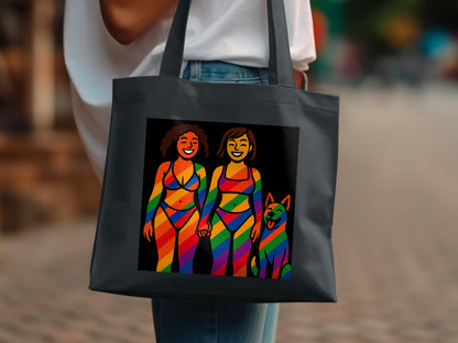 Rainbow Pattern Art Tote Bag Design product