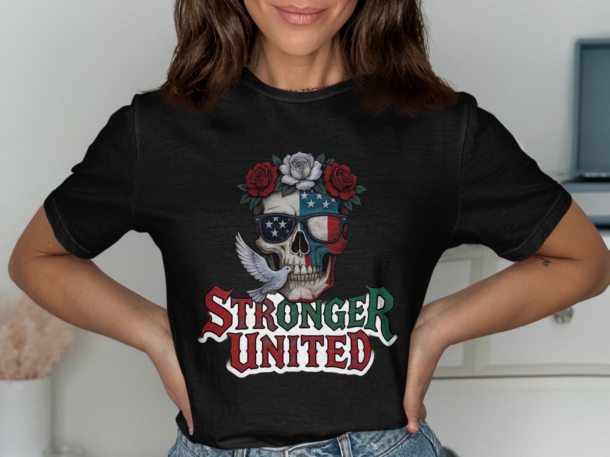 Stronger United Skull Graphic Women T-shirt product type