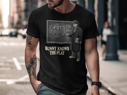 Bunny Knows The Play Vintage Style Graphic Tee
