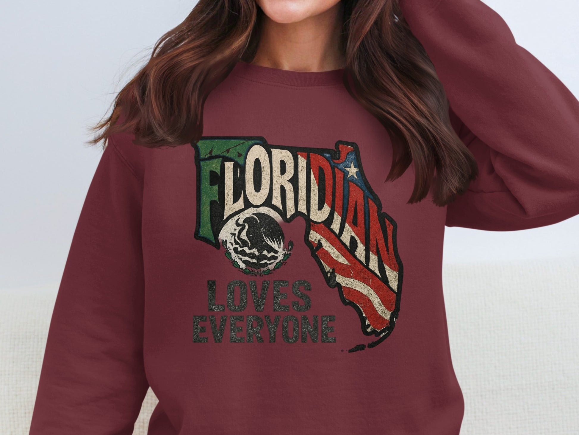 Floridian Loves Everyone Graphic Sweatshirt product type