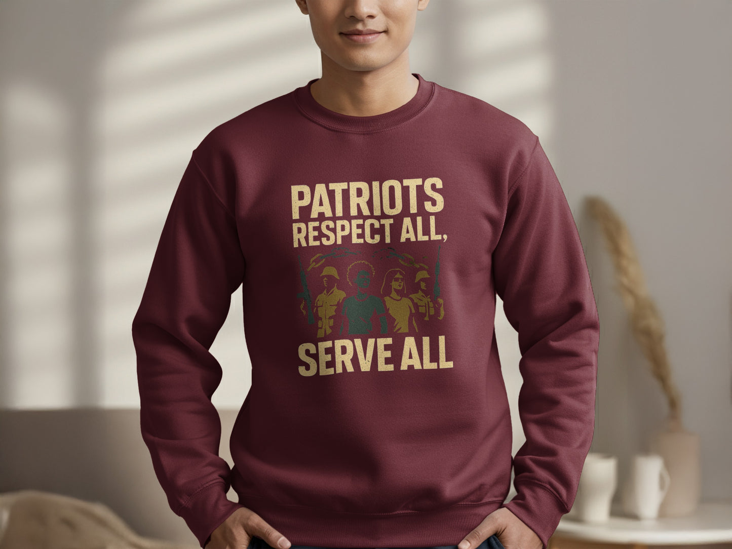 Patriots Respect All Serve All Sweatshirt Product