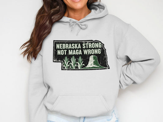 Nebraska Strong Not Maga Wrong Hoodie product type