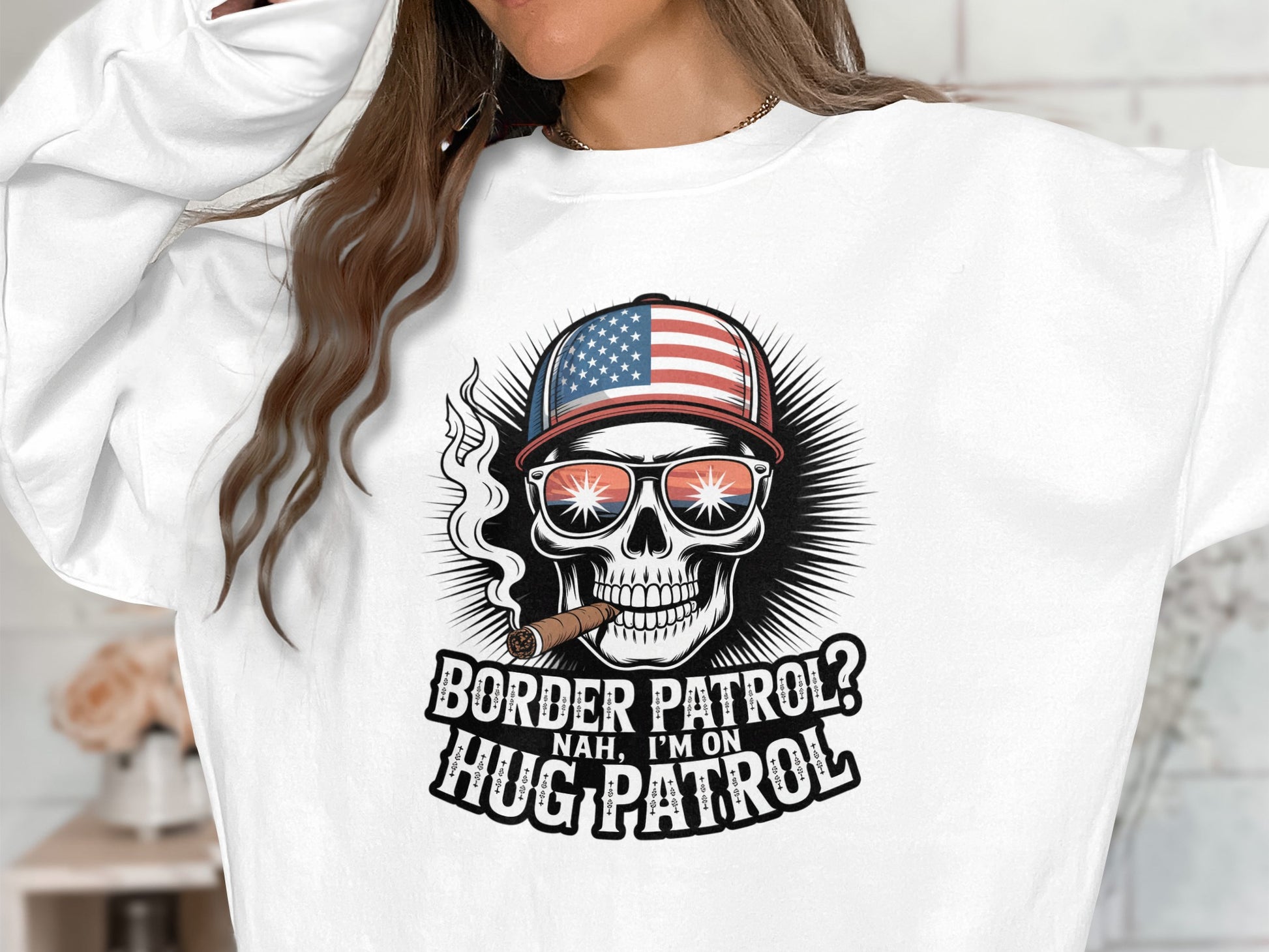 Border Patrol Nah I'm On Hug Patrol sweatshirt product