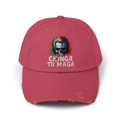 Bold Statement Skull Graphic Red Cap Hat product