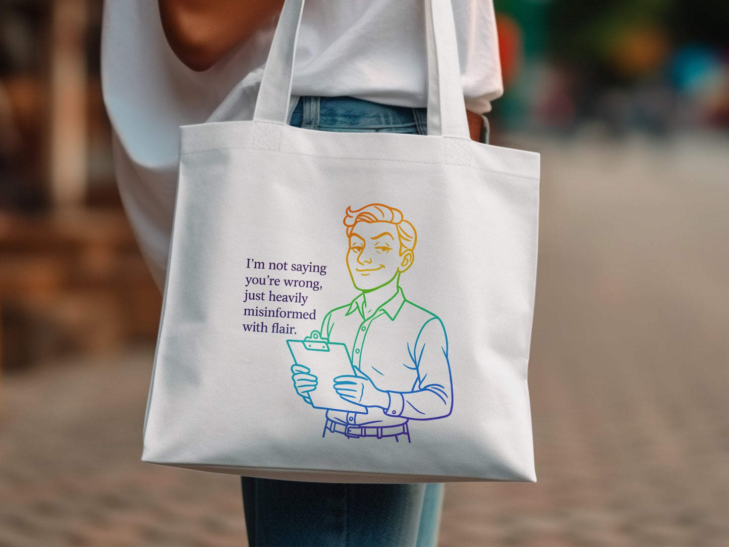 I'm Not Saying You're Wrong Heavily Misinformed Tote Bag Product