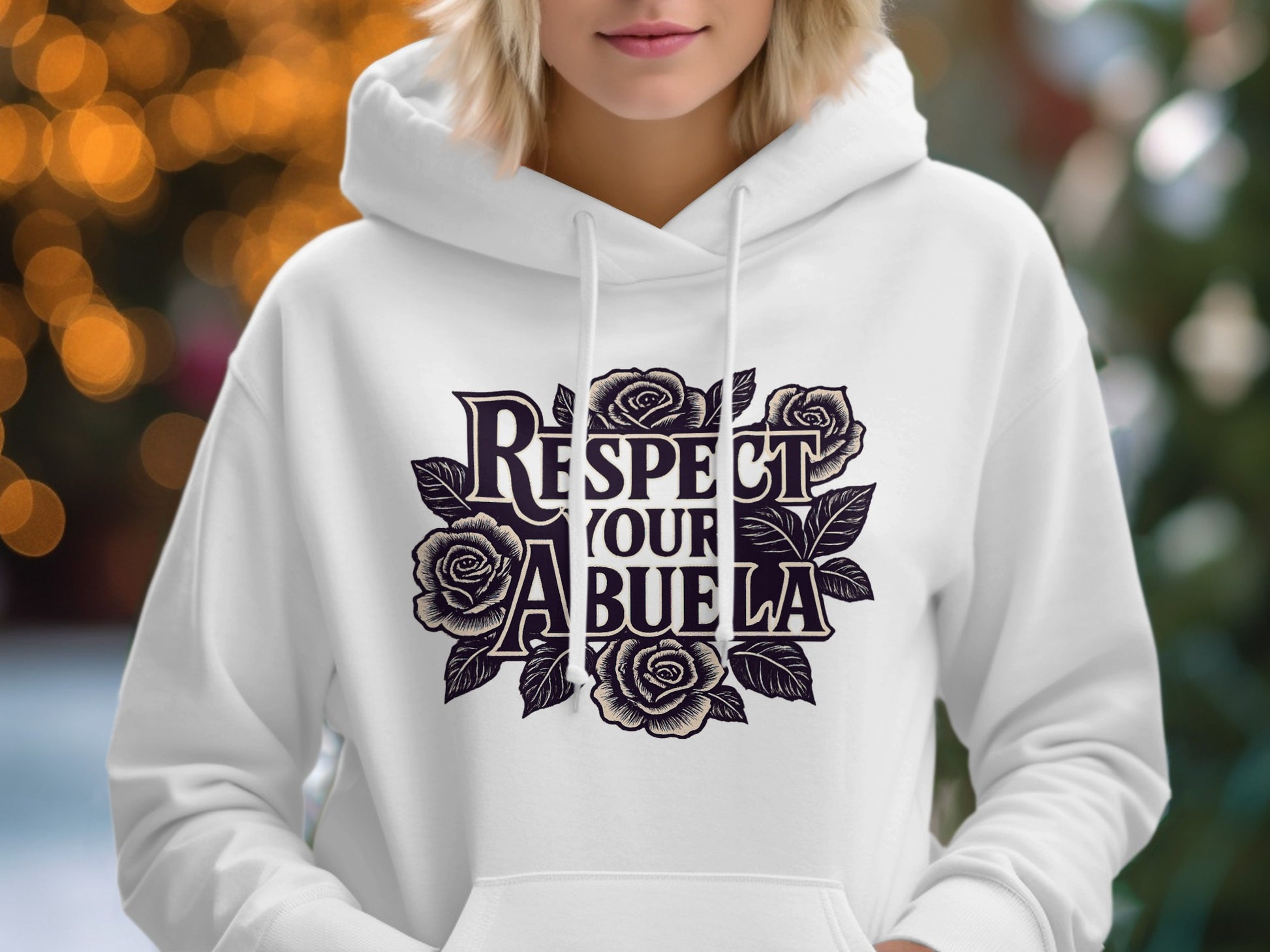 Respect Your Abuela Floral Graphic Hoodie product