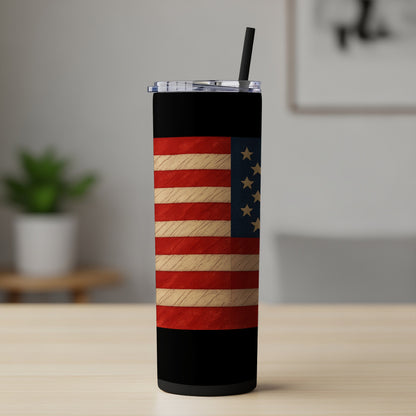 Patriotic US Flag Design Printed Tumbler product