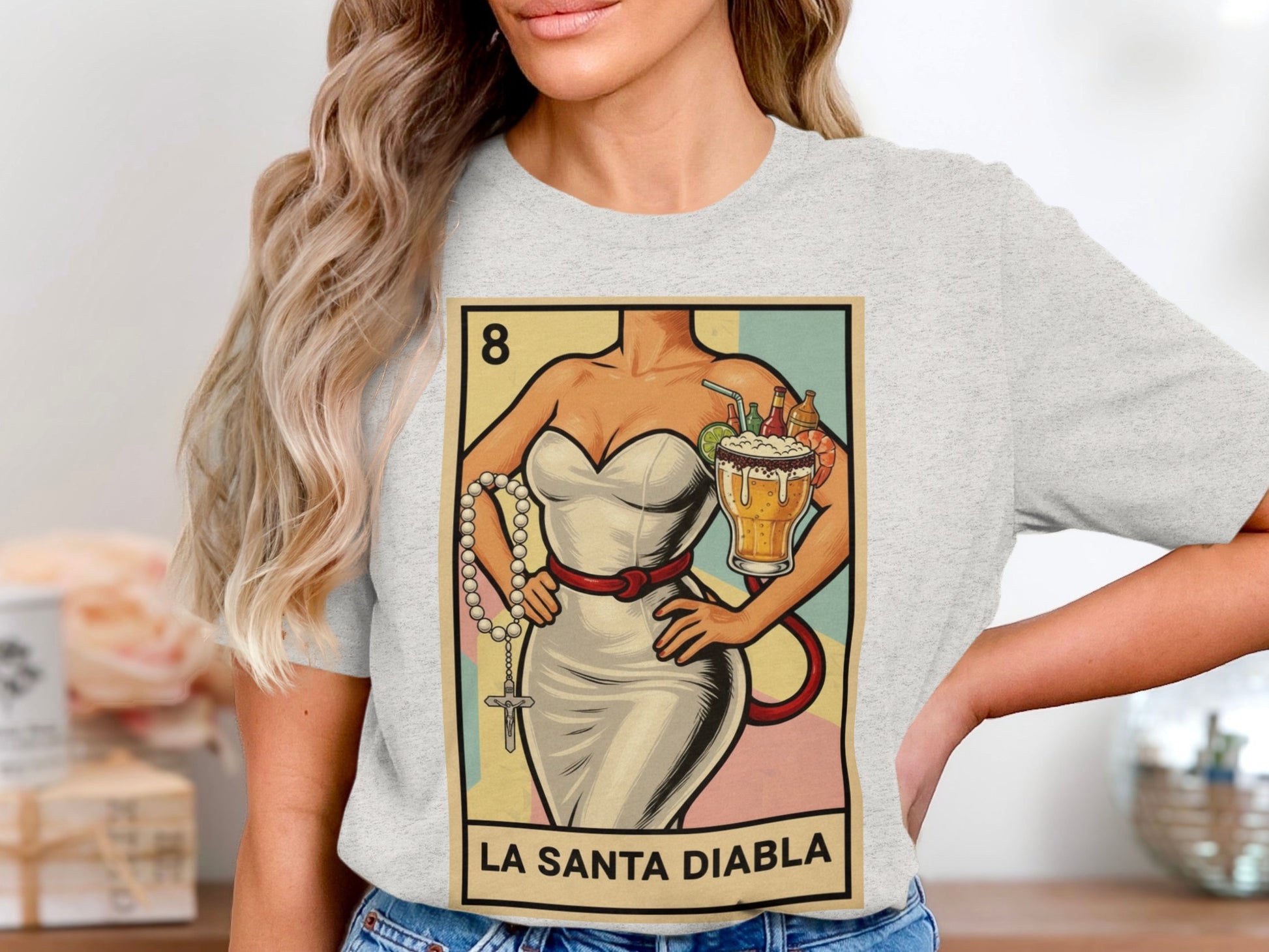 La Santa Diabla Fun Graphic Tee-Shirt product