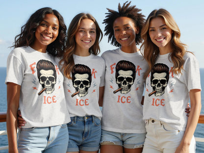 Skull Graphic F*** ICE Design Youth Group Shirt product