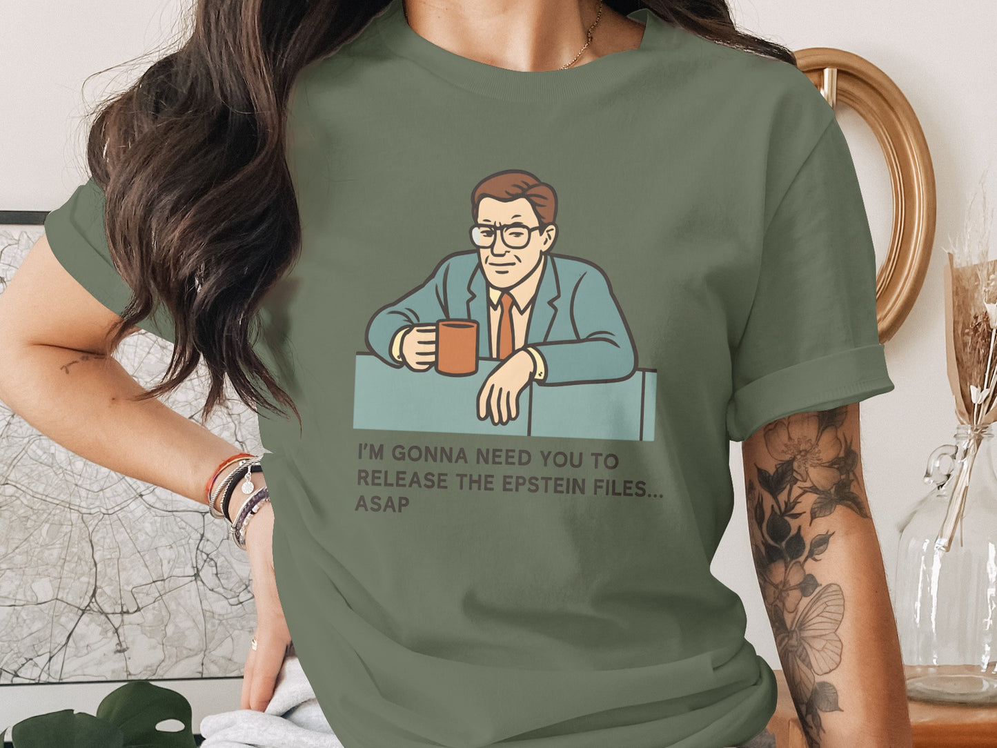 Funny Office Quote Graphic Tee Shirt Product