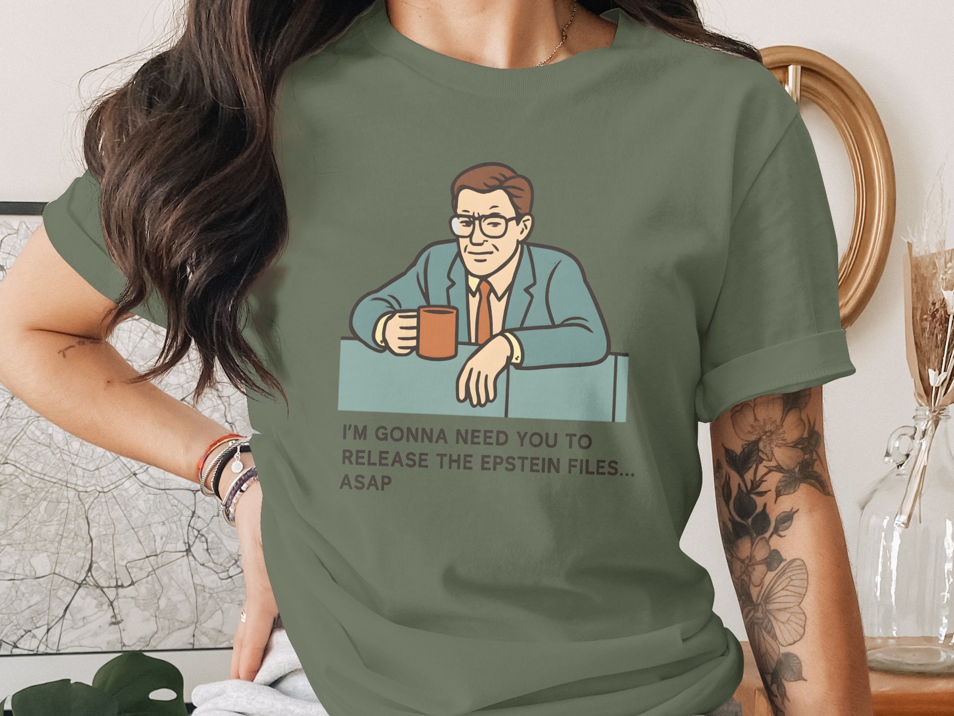 Funny Office Quote Graphic Tee Shirt Product